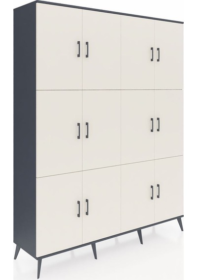 Hyperion Gardrop 10 Raflı 12 Kapaklı 176x44x221 Antrasit-aytaşı/çam Aytaşı/çam Hyperion Gardrop 10 Raflı 12 Kapaklı 176x44x221 Antrasit-aytaşı/çam Aytaşı/çam