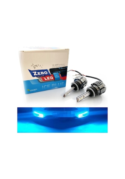 Megamarket06 H27 Buz Mavi Led Sis Farı Ampulü Hyundai Accent Era Blue Getz