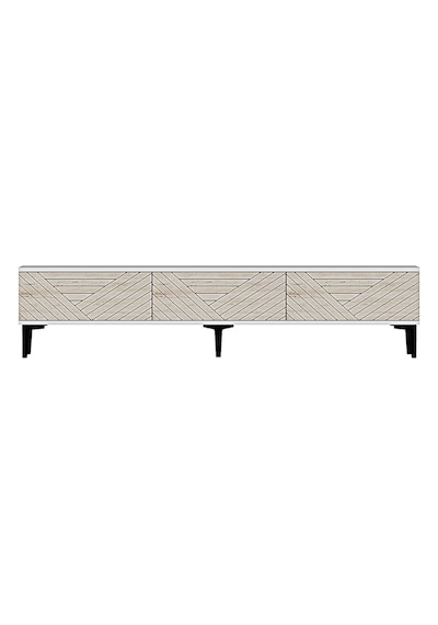 Tsa1804bt - Ferro180 Tv Stand, Tv Sehpası Beyaz-traverten Kapak 180cm Beyaz-traverten