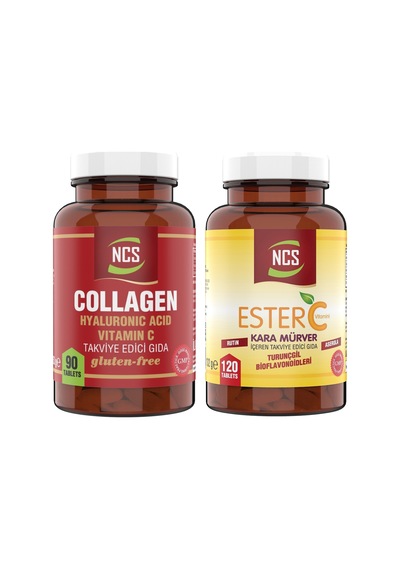 Ncs Hidrolize Collagen Hyaluronic 90 Tablet Ester C 120 Tablet