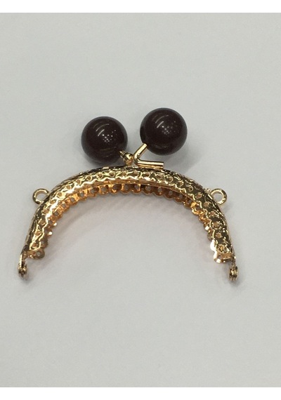 Karantuhafiye Çanta Ve Cüzdan Klipsi 12 Cm Incili Model Gold Kahve İnci Gold Kahve İnci Çok Renkli