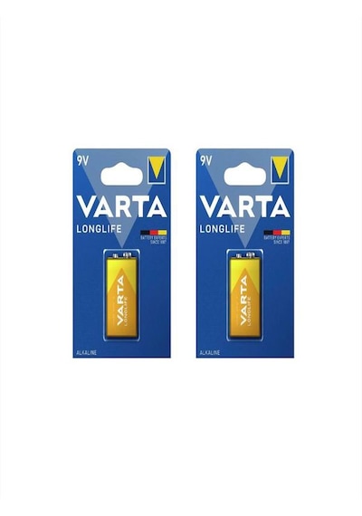 Varta 4122 Longlife Alkalin 9V Pil 2 Adet