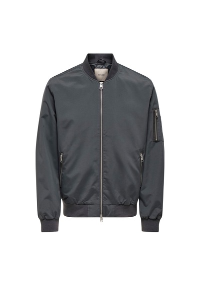 Only & Sons Gri Erkek Ceket 22036701 Onslando Lıfe Bomber Otw