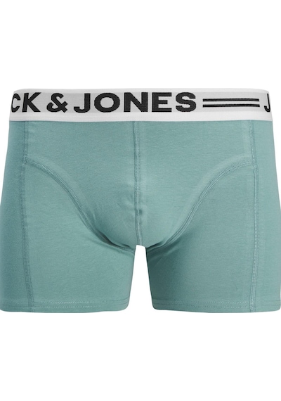 Jack & Jones Sense Erkek Boxer 3 Lü Paket Pamuklu, Rahat Kesim Noos Turkuaz