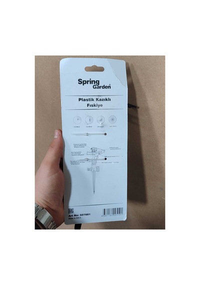 Klc Toprağa Gömmeli Plastik Kazıklı Hareketli Vurmalı Tabanca Su Fıskiyesi Bahçe Çim Sulama Aparatı