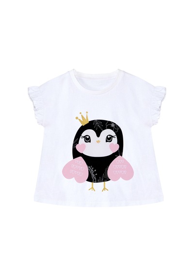 Kalpli Baykuş Kız Çocuk Yazlık T-shirt Şort Takım