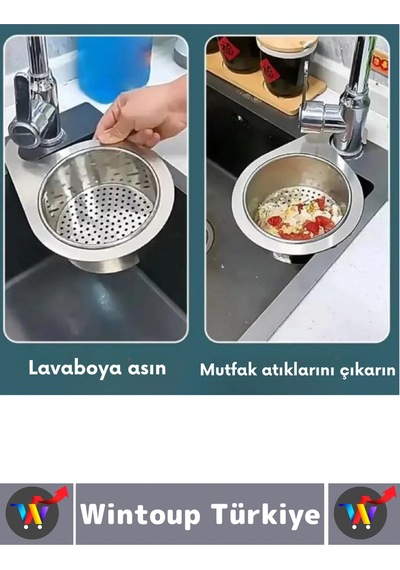 Kolay Kullanım Atık Kalıntı Kötü Koku Önleyen Kuğu Tasarımlı Paslanmaz Mutfak Lavabo Drenaj Sepeti Çok Renkli