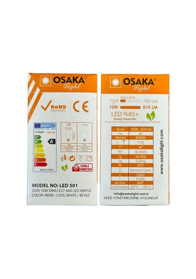 10w 75w 6500k Beyaz Işık E27 Duylu Dim Edilebilir Led Ampul Diğer