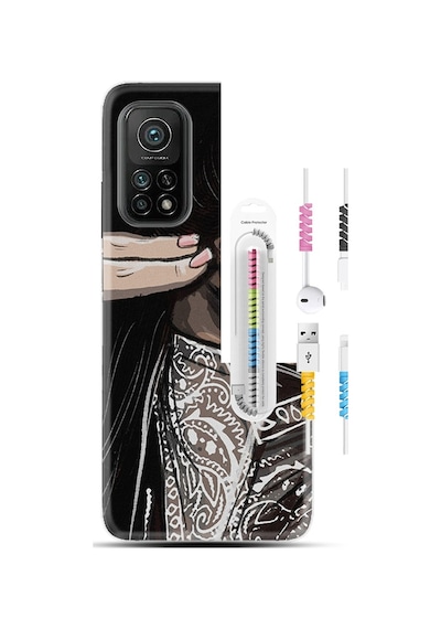 Xiaomi Redmi Note 9 Pro Kılıf +Kablo Koruyucu Bang Bang 1689