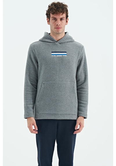 Air Jones Tommy Life Hern Gri Melanj Erkek Polar Sweatshirt - 88301 GRİ MELANJ