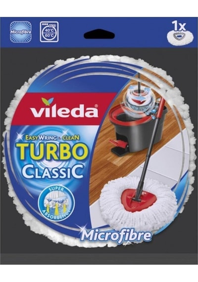 Vileda Turbo Sap + Üçgen Başlık + Mikrofiber Püskül