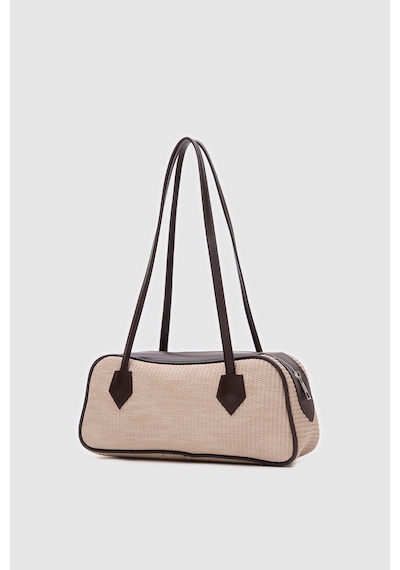 Shule Bags Boheme Hasır Baget Çanta Bej Bej