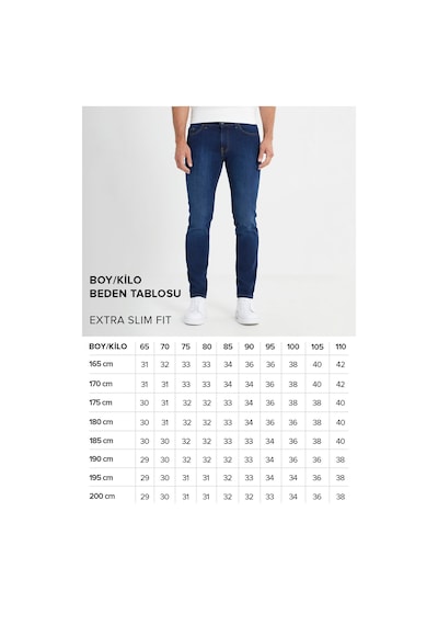 AC&Co / Altınyıldız Classics Rıss Jean Ekstra Slim Fit Pamuklu Erkek Kot Pantolon - Lacivert
