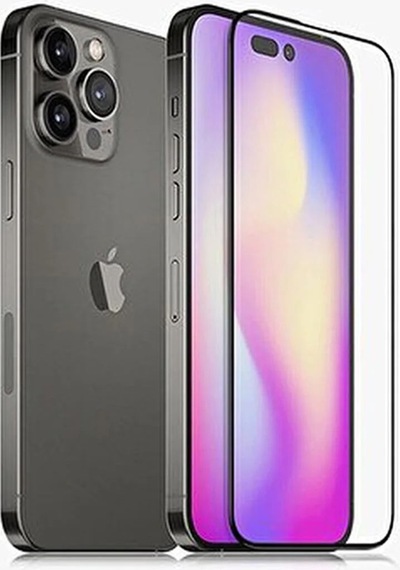 Apple Uyumlu iPhone 14 Pro Max  9d Tam Kaplayan Parmak Izi Bırakmayan Ekran Koruyucu Film