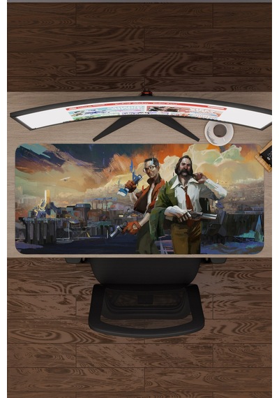 Disco Elysium Kaymaz Dikişli Kauçuk Oyuncu Mousepad V1 - 90x40 Xxl Gaming Mouse Pad Fare Altlığı