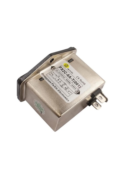 Px2c-6a Emı Filtre 6a Anahtarlı Erkek Power Soketi - Sigorta Yuvalı