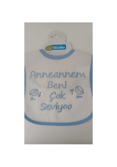 My Baby Kumsal Su Geçirmez Anneannem Beni Çok Seviyor Baskılı Bebek Mama Önlüğü