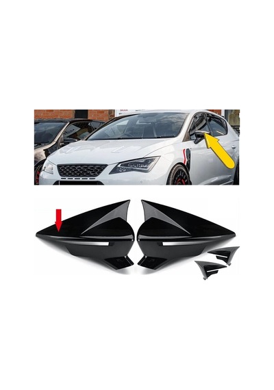 Seat Leon 2016-mk3 Siyah Batman Ayna Kapagı