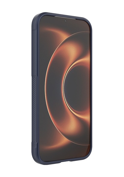 Maks Technology Mi 17 Ultra Kılıf Esnek Tpu Oyuklu Arka Yüzey Tasarımlı Mkst Etnik Silikon Kapak - Lacivert