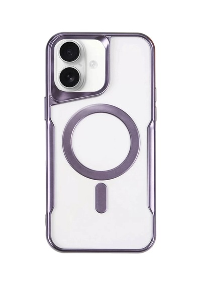 Newface Apple İphone 16 Plus Kılıf Boyi Magsafe Silikon Kapak - Derin Mor