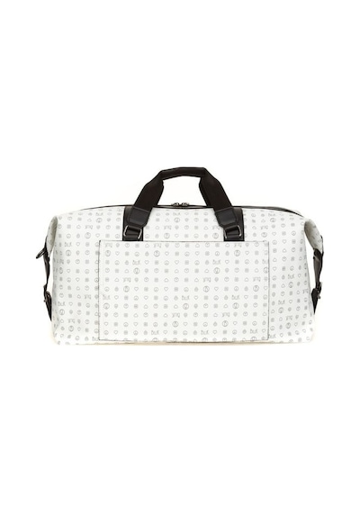 Bilik Deri Monogram Beyaz Unisex Seyahat Çantası Rh25 Duffle-mn 001