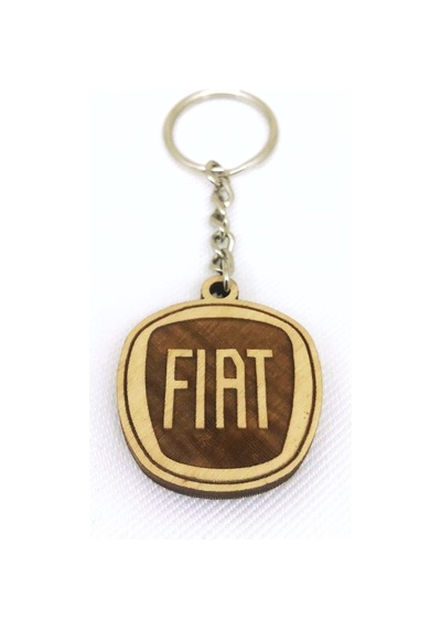 Fiat 2 Li Lüks Araç Boyun Yastığı 5 Renk Ahşap Anahtarlık