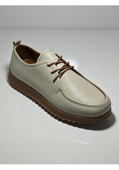 Cem Pekşen Bablin 2610 Kadın Günlük Deri Comfort Ayakkabı Bej
