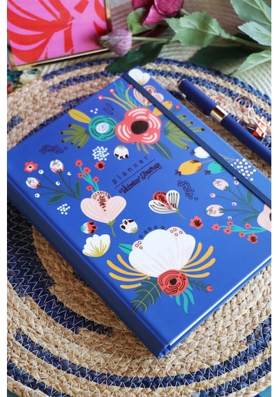Vj Gsp Ayraçlı Planlayıcı Defter 17x23 100 Gr. Haftalık 112 Sf.+todo 30 Sf.+noktalı 50 Sf. Lacivert