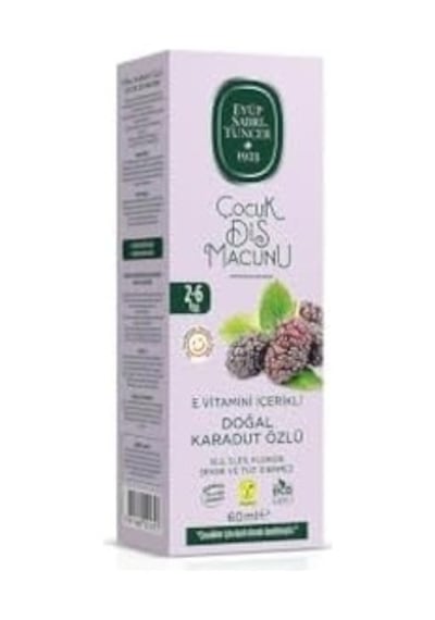 Doğal Karadut Özlü Çocuk Diş Macunu 60ml