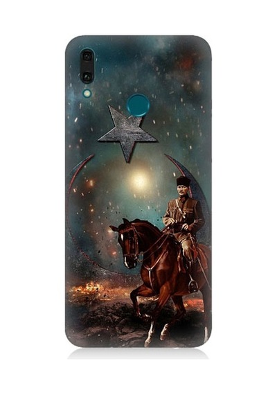 Huawei Y9 2019 Uyumlu Mustafa Kemal Atatürk Ve Mücadele Yılları Desenli Silikon Kılıf
