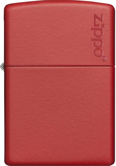 Zippo Çakmak 233Zl Classic Red Matte Lighter Kırmızı Zippo Logolu