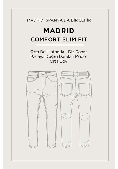 Avva Erkek Bej Eskitme Yıkamalı Pamuklu Elastan Comfort Fit Jean Pantolon A61y3506
