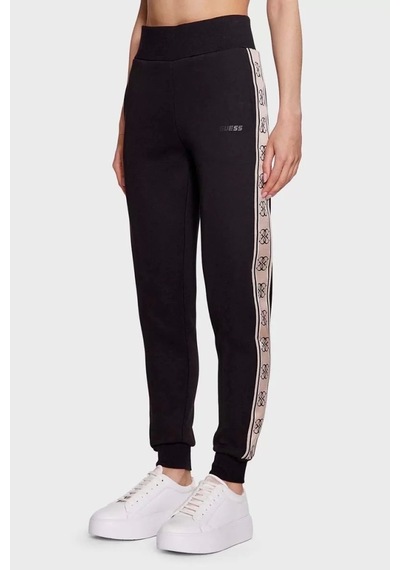 Guess Kadın Yan Logolu Jogger Pantolon Siyah