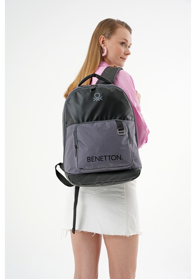 United Colors Of Benetton. Sırt Çantası 20858 Gri - Siyah
