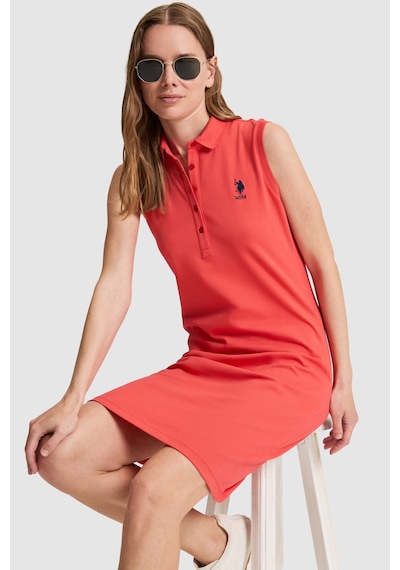 U.s. Polo Assn. Kadın Kırmızı Elbise Örme 50323571-vr213 Rısk Red