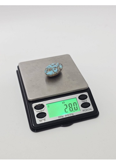 Doğal İran Nişabur Firuze Turkuaz Taşı 28 Karat - 5,55 Gram