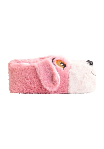 Unisex Çocuk Hayvanlı Köpekli Panduf Ev Botu Pembe