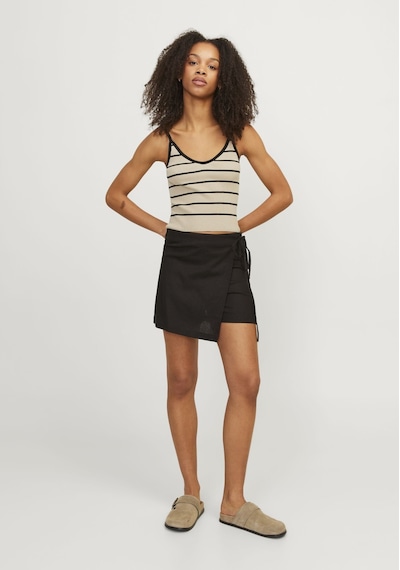 Jack & Jones Kadın Askili Çizgili Bluz - Esther 12255237 Feather Gray