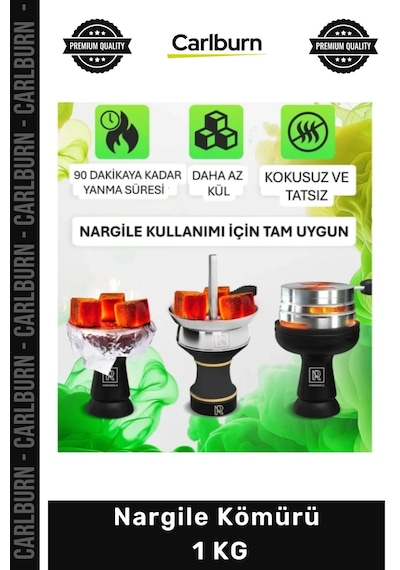 Nargilekömürü Hindistan Cevizi Kabuğu Doğal Katkısız Profesyonel Yüksek Kaliteli Nargile Kömürü 1 K