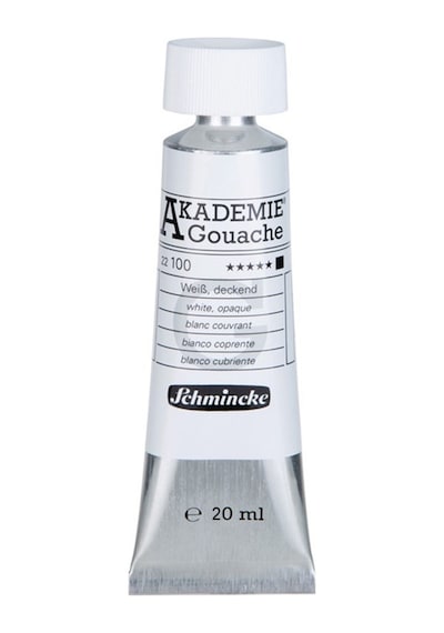 Schmincke Akademie Guaj Boya 20 Ml. 100 White Opaque