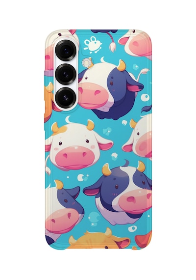 Samsung Galaxy S24 Plus Uyumlu Baskılı Şeffaf Telefon Kılıfı Koleksiyon: Cute Animals 2