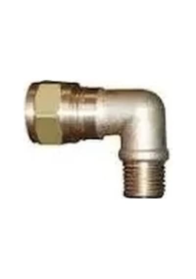 Sarı Pirinç Yüksüklü Dirsek 1/2 - 12 Mm