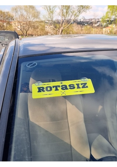 Rotasız Yazılı Vantuzlu Dekor Pleksi Plaka