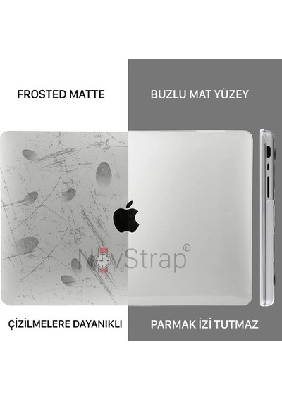 Apple Uyumlu MacBook Air 13 Inç 2021 M1 A2337 Mat Kılıf + Klavye Kılıfı + Film (544441713)