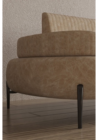 Modalife Cross 3+1 Salon & Oturma Odası Koltuk Takımı Krem - Kahve