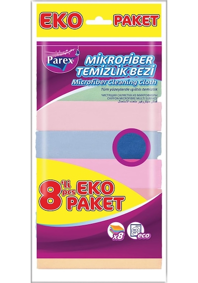 Mikrofiber Temizlik Bezi 8'li 0