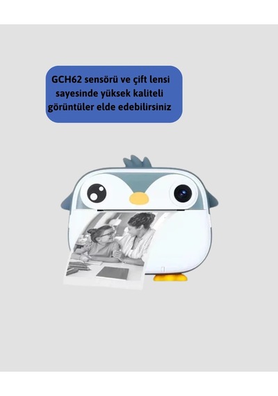 Anında Baskı Ve Yüksek Çözünürlüklü Çift Lensli Fotoğraf Makinesi Çok Renkli