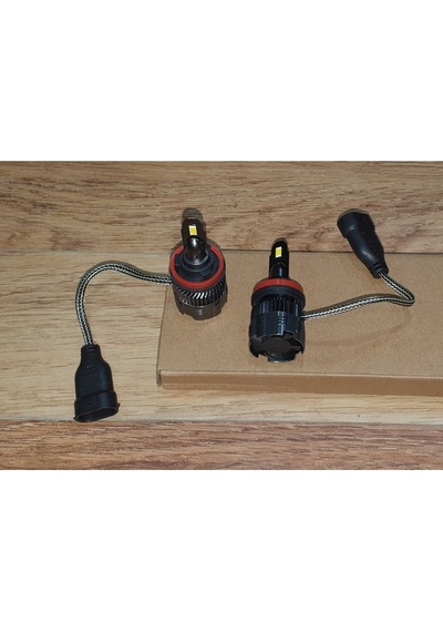 Ducki 110W Hua Led Far Ampulu H11 14000Lm Sarı+Beyaz Fanlı