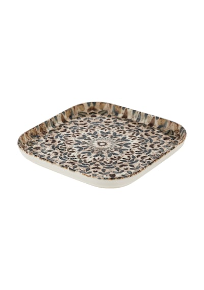 Mudo Home Ephesus Kare Pasta Tabağı Seti 17cm- 6lı Çok Renkli