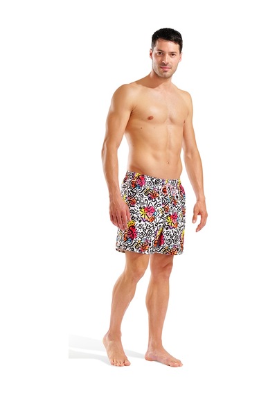 Arena Water Prints Beach Erkek Çok Renkli Deniz Şortu 007153150